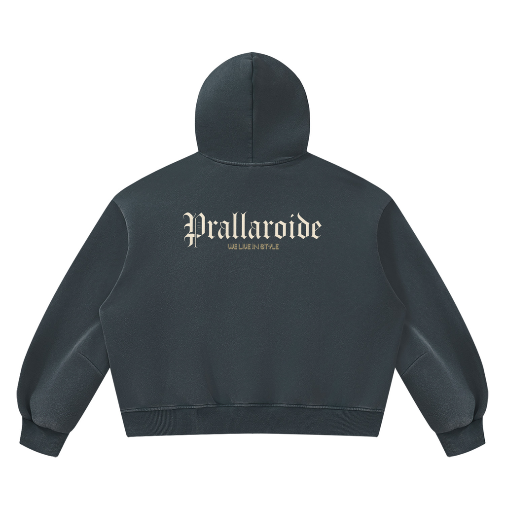 Unisex Vintage Wash Boxy Fleece Hoodie