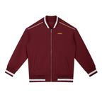 Contrast Piping Zip Bomber Jacket