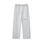 Contrast-Stitched Fleece Sweatpants Grey