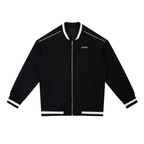 Contrast Piping Zip Bomber Jacket