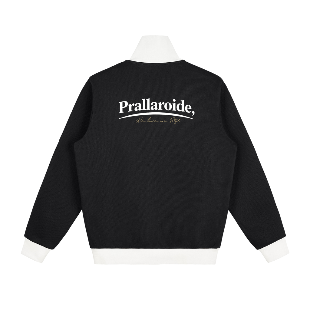 Contrast Side Stripe Fleece Track Jacket