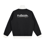 Contrast Side Stripe Fleece Track Jacket