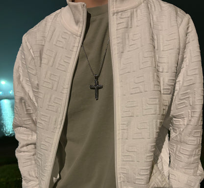 Edelstahl Kreuz Anhänger Halskette