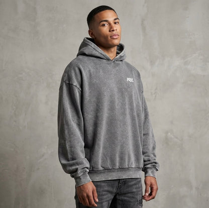 Oversize Washed Hoodie Grey