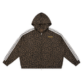 Unisex Leopard Full Zip Hoodie