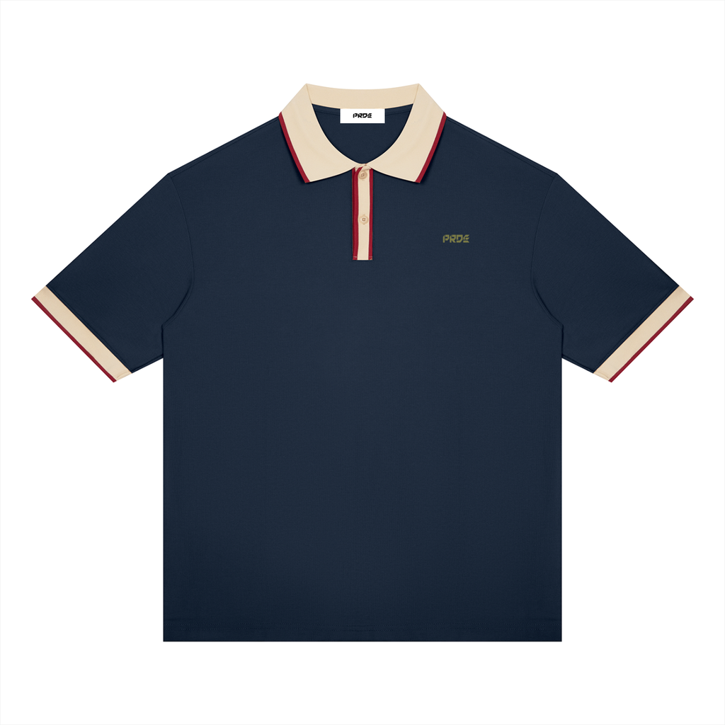Unisex Color Block Polo Shirt