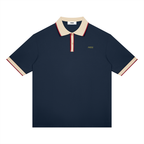 Unisex Color Block Polo Shirt