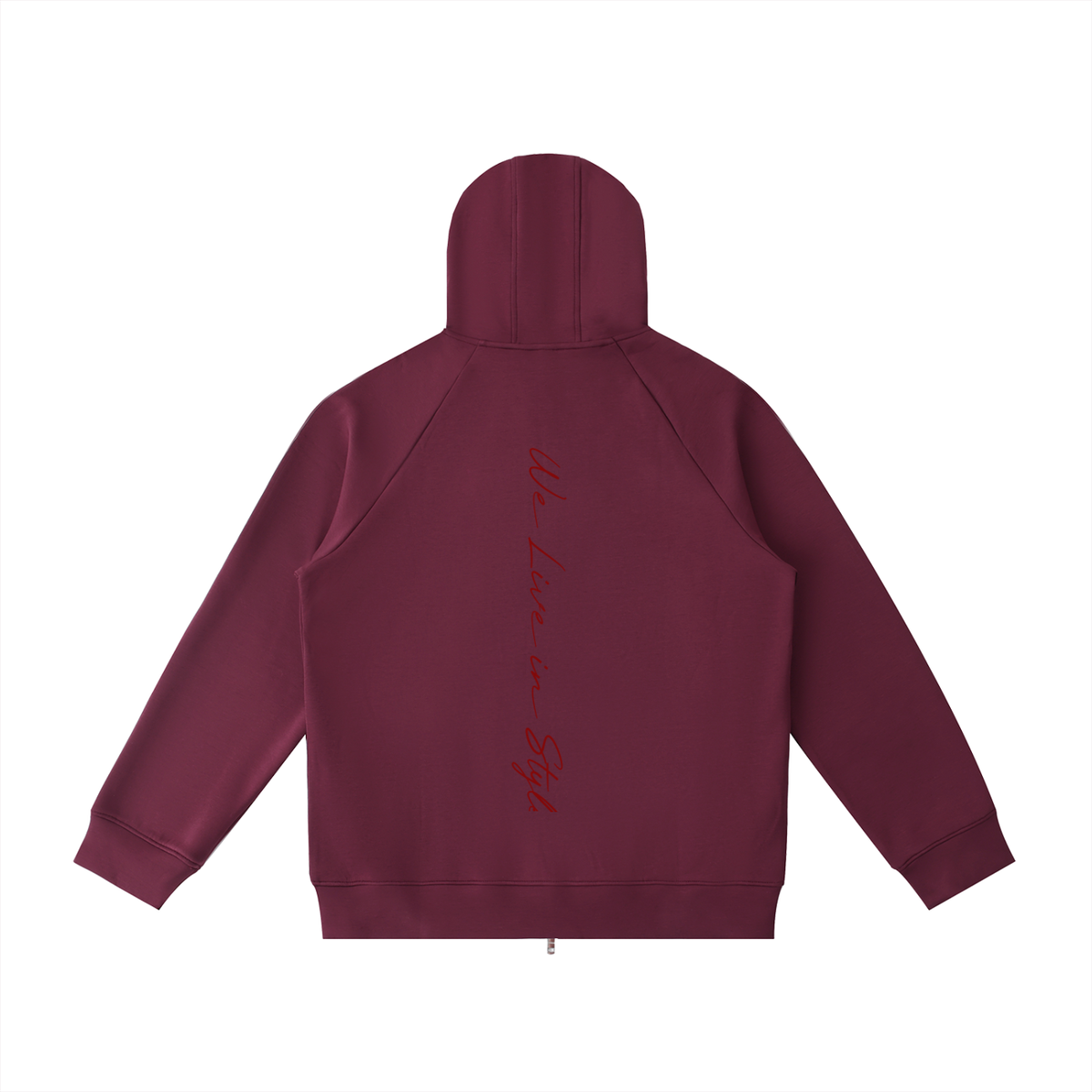 Heavyweight Raglan Sleeve Zip Hoodie