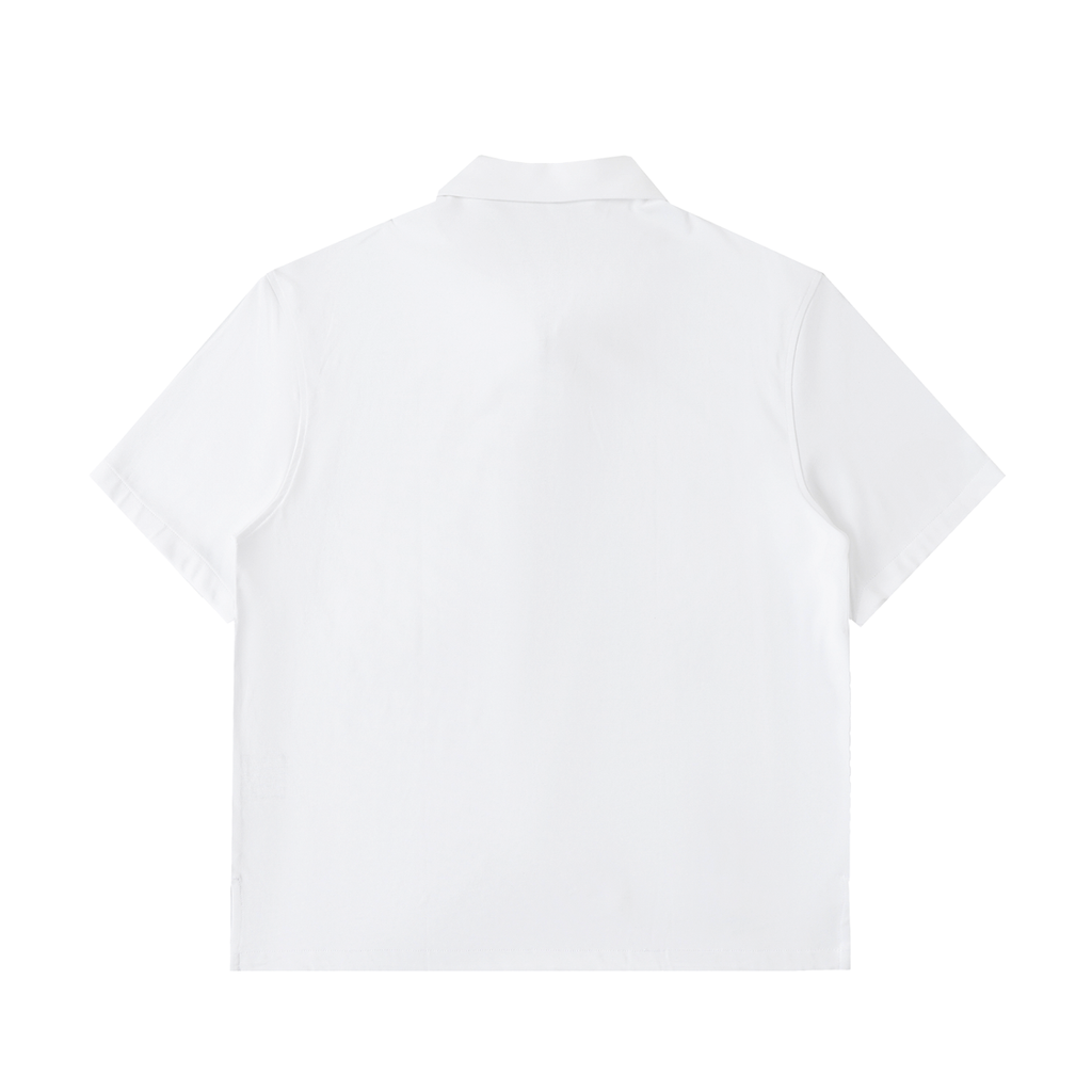 Half-Zip Cotton Polo Shirt