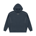 Unisex Oversized Piping Fleece Hoodie
