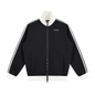 Contrast Side Stripe Fleece Track Jacket Black/White/Red/Green