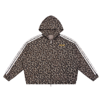 Unisex Leopard Full Zip Hoodie