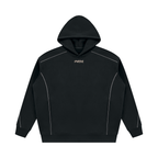 Unisex Oversized Piping Fleece Hoodie