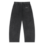Snow Wash Drawstring Cotton Pants