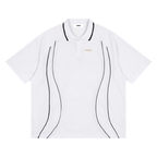 Unisex Raglan Piping Polo Shirt