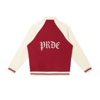 Contrast Raglan Sleeve Baseball Jacket