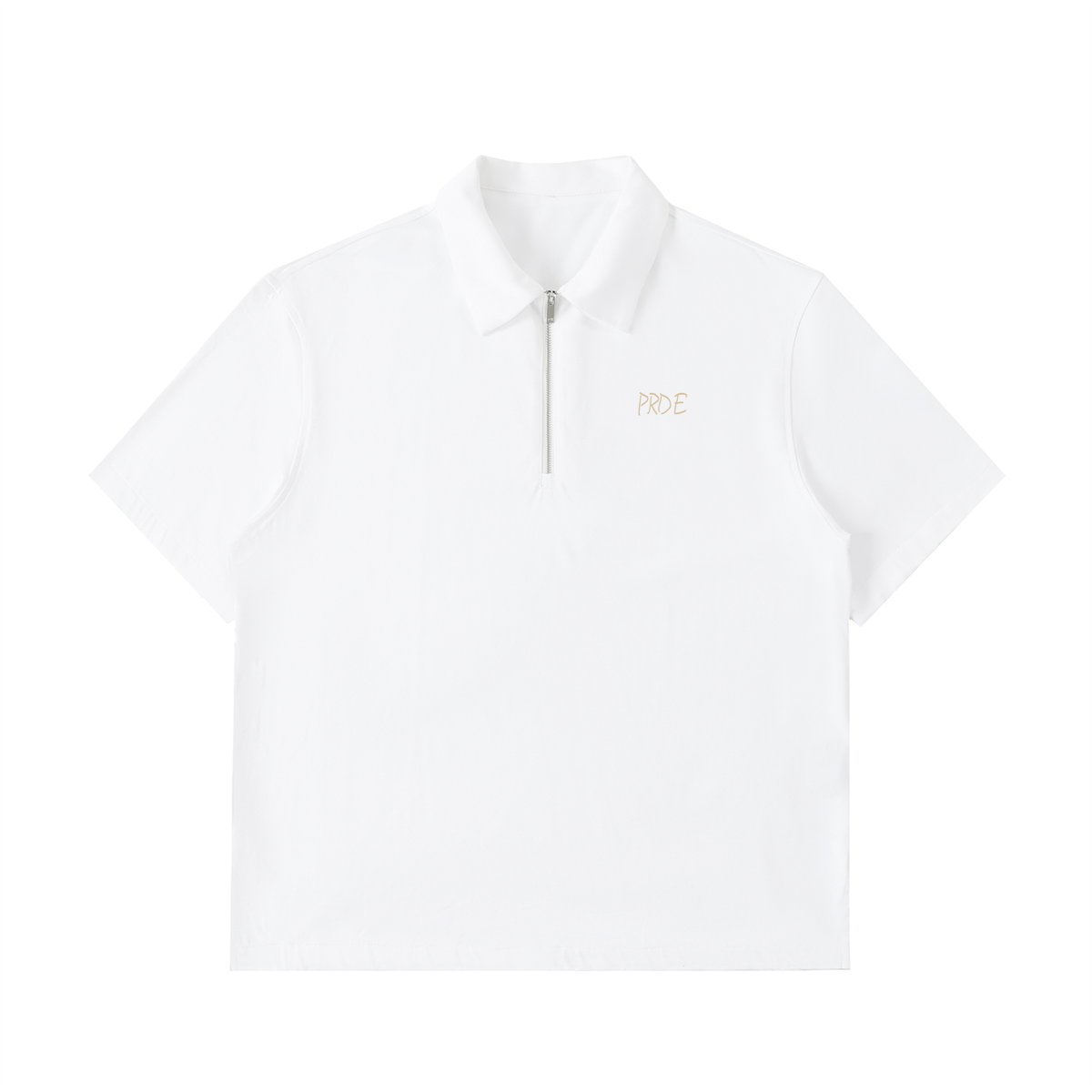 Half-Zip Cotton Polo Shirt