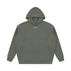 Unisex Oversized Piping Fleece Hoodie