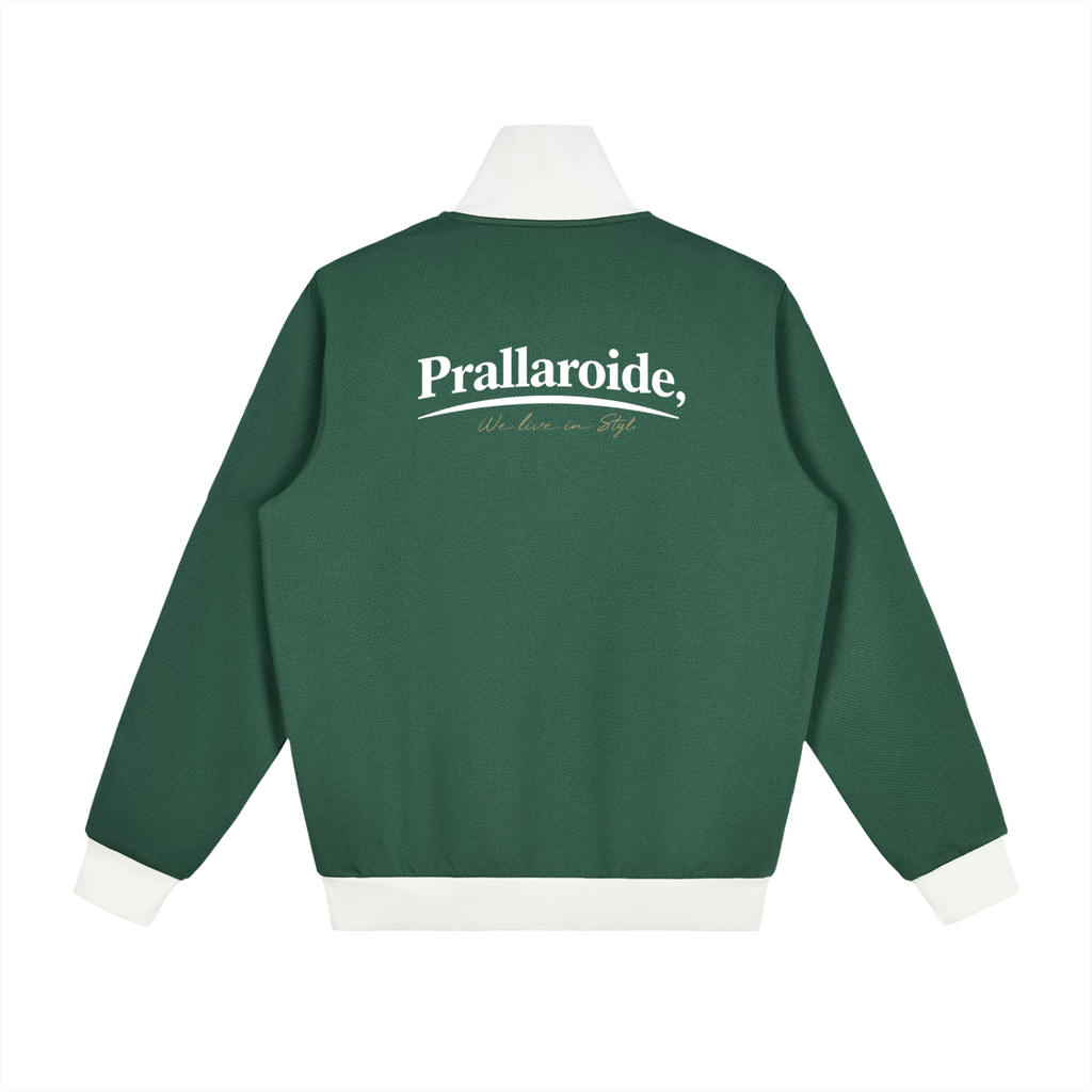 Contrast Side Stripe Fleece Track Jacket