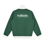 Contrast Side Stripe Fleece Track Jacket
