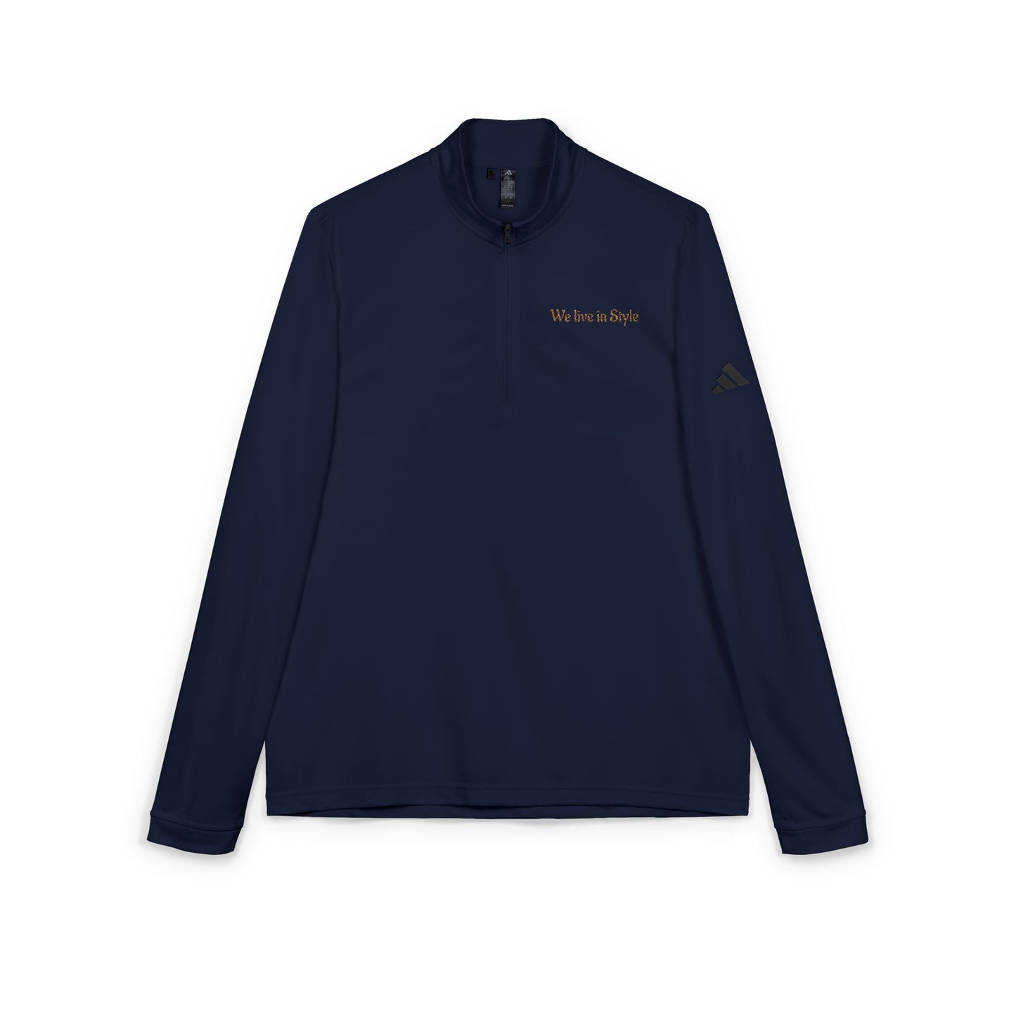 Embroidered Quarter-Zip Pullover