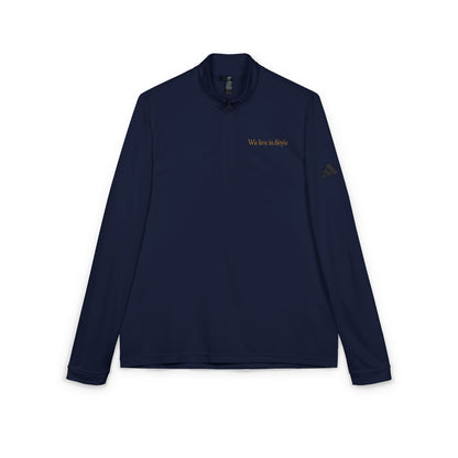 Embroidered Quarter-Zip Pullover