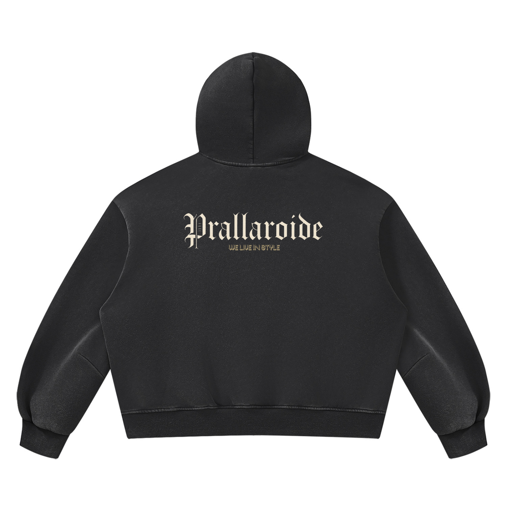 Unisex Vintage Wash Boxy Fleece Hoodie