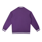 Contrast Piping Zip Bomber Jacket