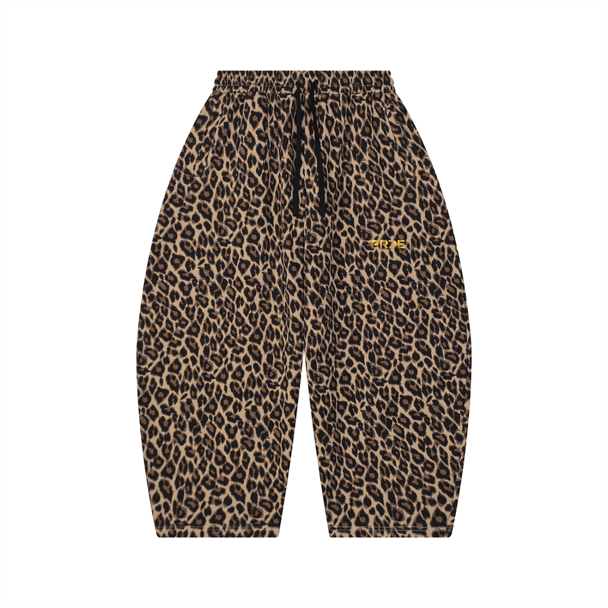 Unisex Leopard Barrel Leg Sweatpants