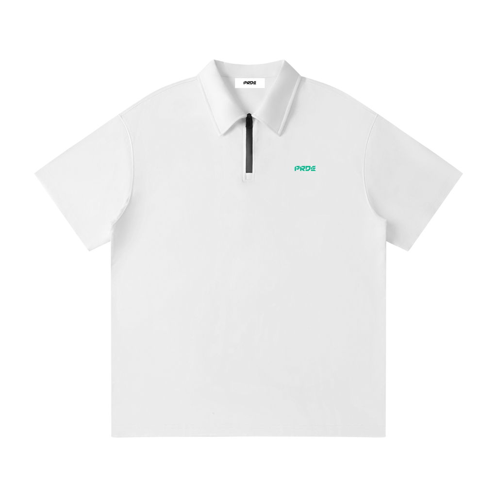 Unisex Quarter-Zip Polo Shirt
