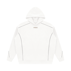 Unisex Oversized Piping Fleece Hoodie