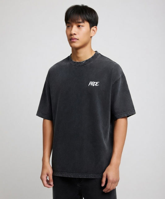 Oversize Washed T-Shirt Grey
