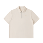Half-Zip Cotton Polo Shirt