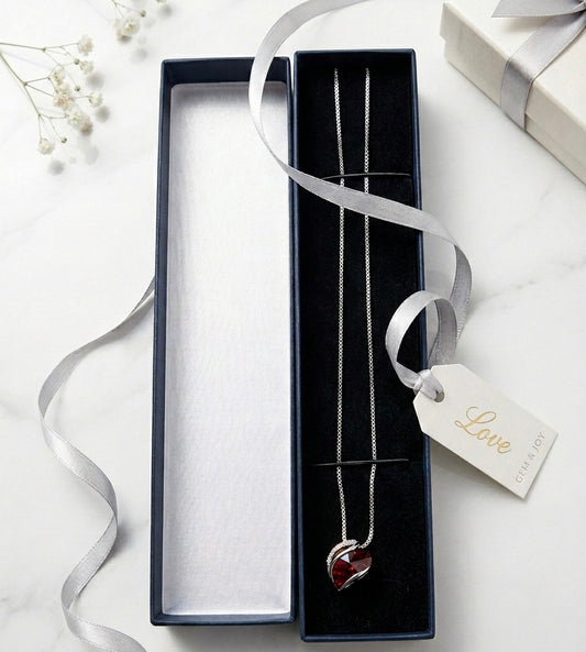 Valentinstags/Geschenk Frauen Herzkette Rot