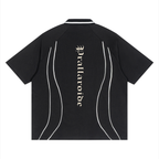 Unisex Raglan Piping Polo Shirt
