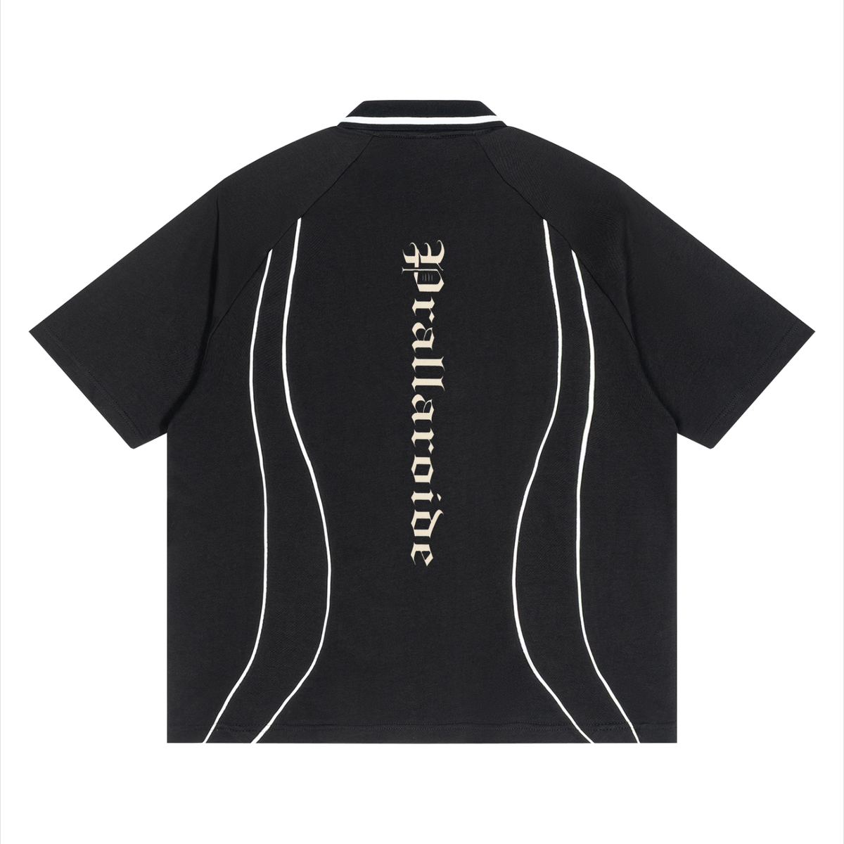 Unisex Raglan Piping Polo Shirt