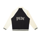 Contrast Raglan Sleeve Baseball Jacket