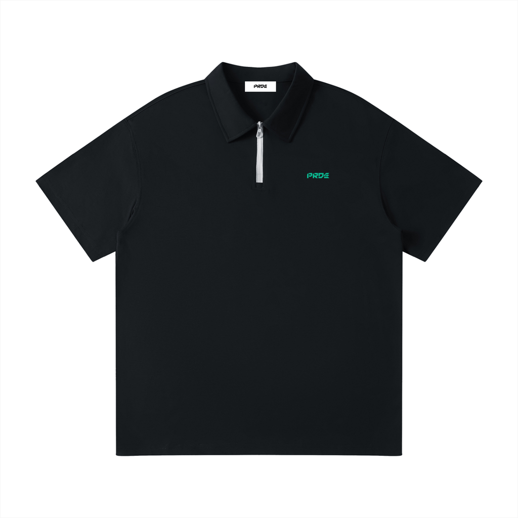 Unisex Quarter-Zip Polo Shirt