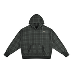 Unisex Plaid Color Block Hoodie