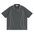 Unisex Raglan Piping Polo Shirt
