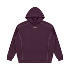 Unisex Oversized Piping Fleece Hoodie