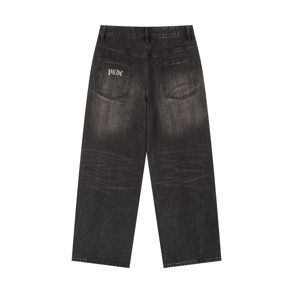 Vintage Wash Heavyweight Denim Jeans