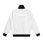 Contrast Side Stripe Fleece Track Jacket