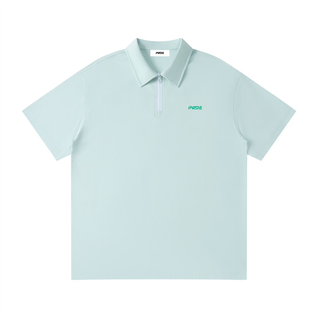 Unisex Quarter-Zip Polo Shirt