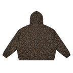 Unisex Leopard Full Zip Hoodie