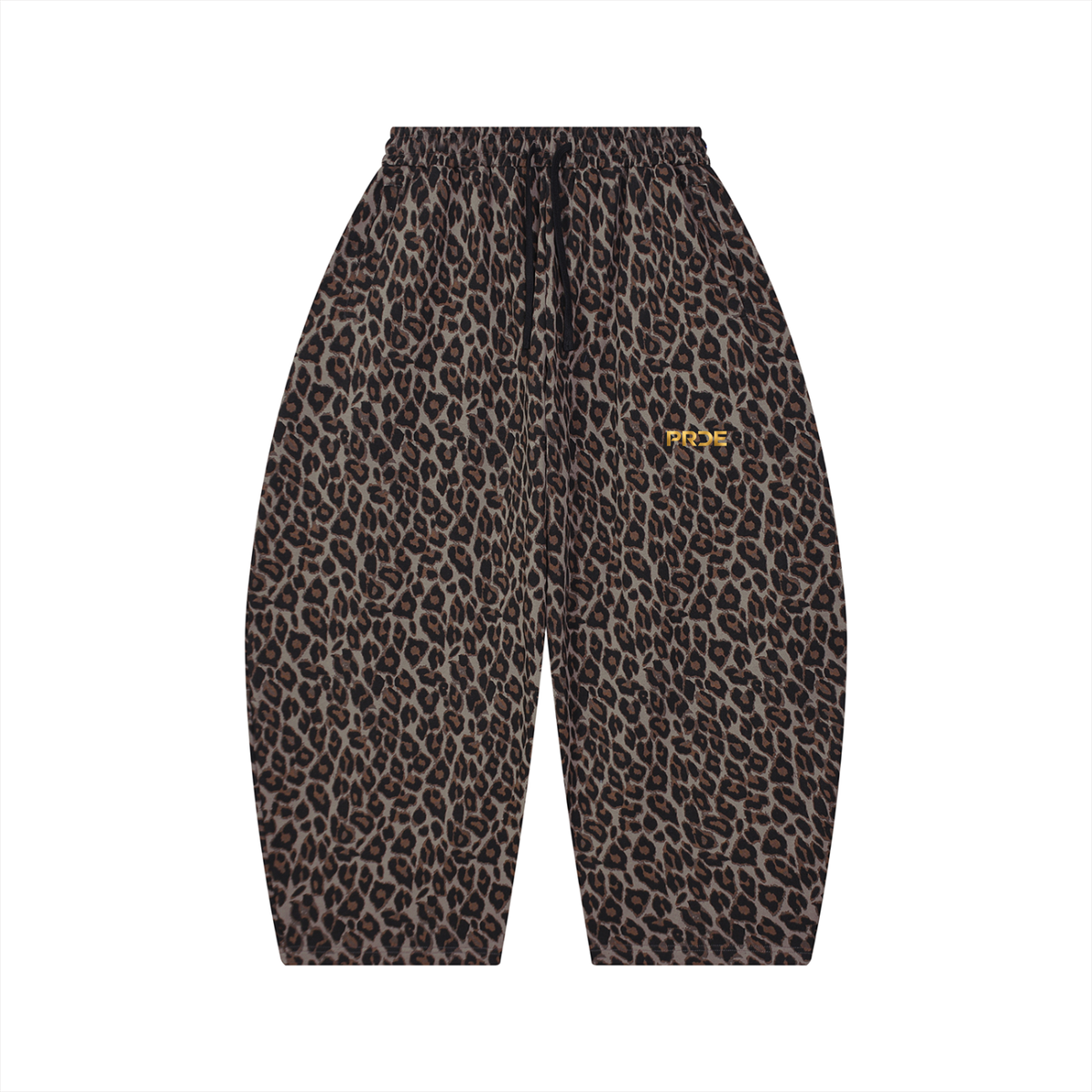 Unisex Leopard Barrel Leg Sweatpants