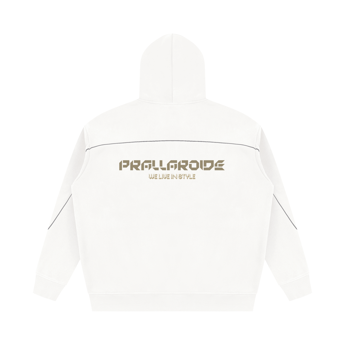 Unisex Oversized Piping Fleece Hoodie