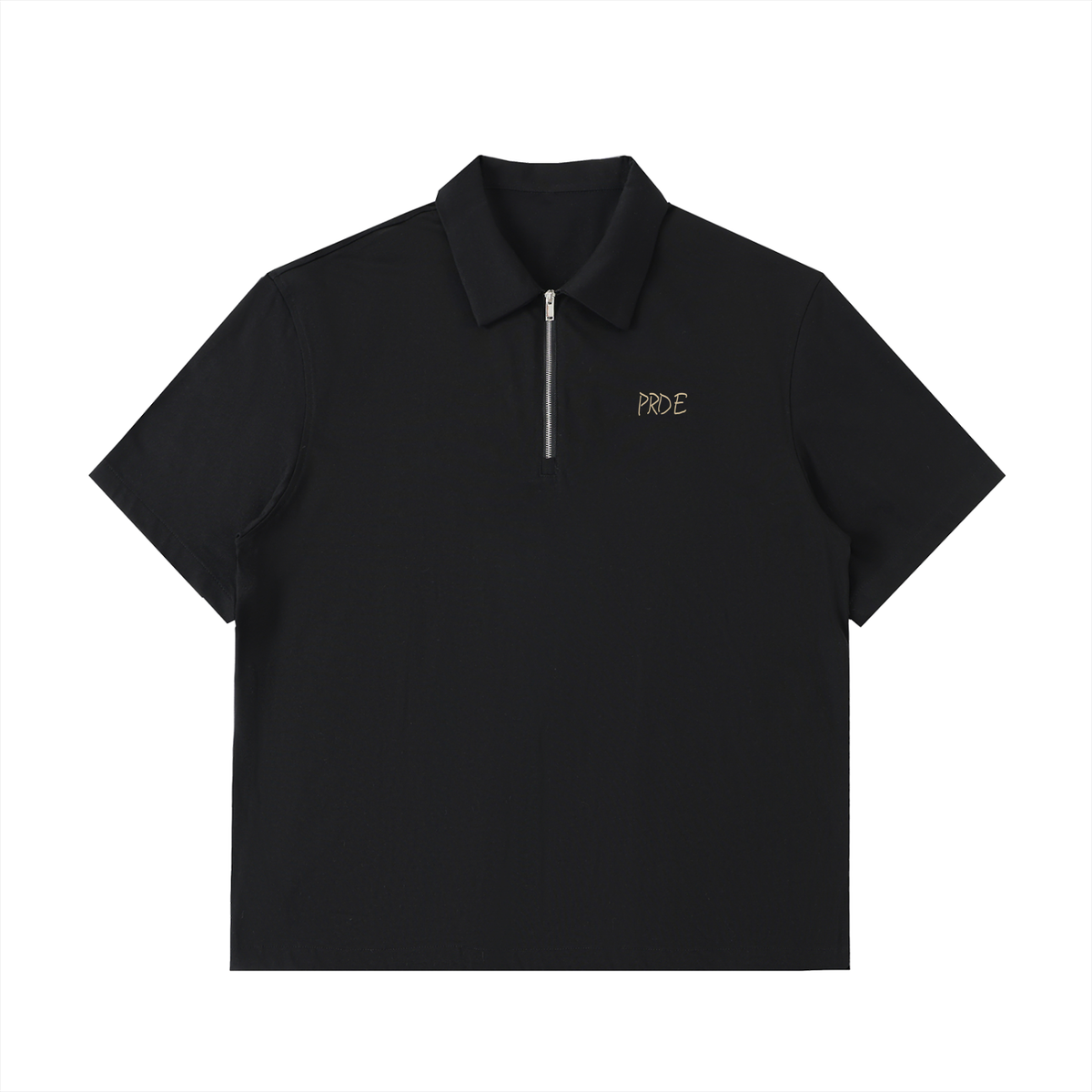 Half-Zip Cotton Polo Shirt