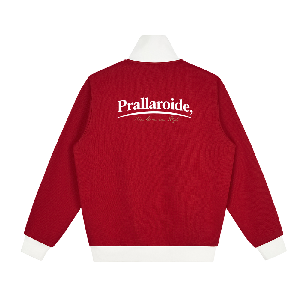 Contrast Side Stripe Fleece Track Jacket