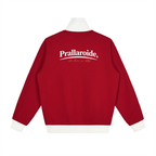 Contrast Side Stripe Fleece Track Jacket